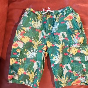 Colorful Boden cargo shorts, size 13Y
